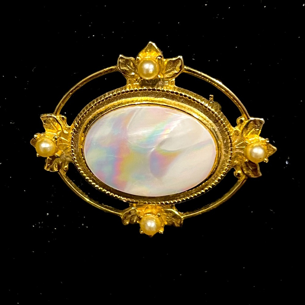 Mother of pearl brooch